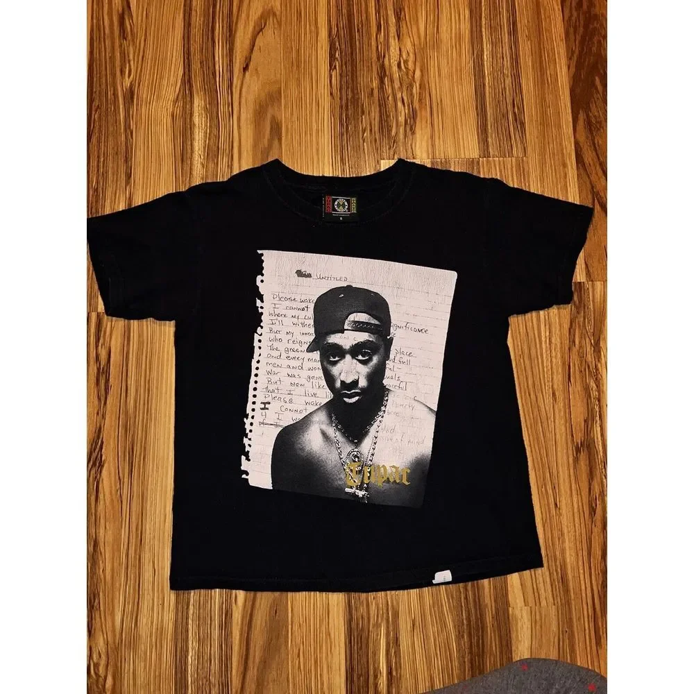 Tupac Shakur Cross‎ Colours Tee Shirt Youth Size S Small